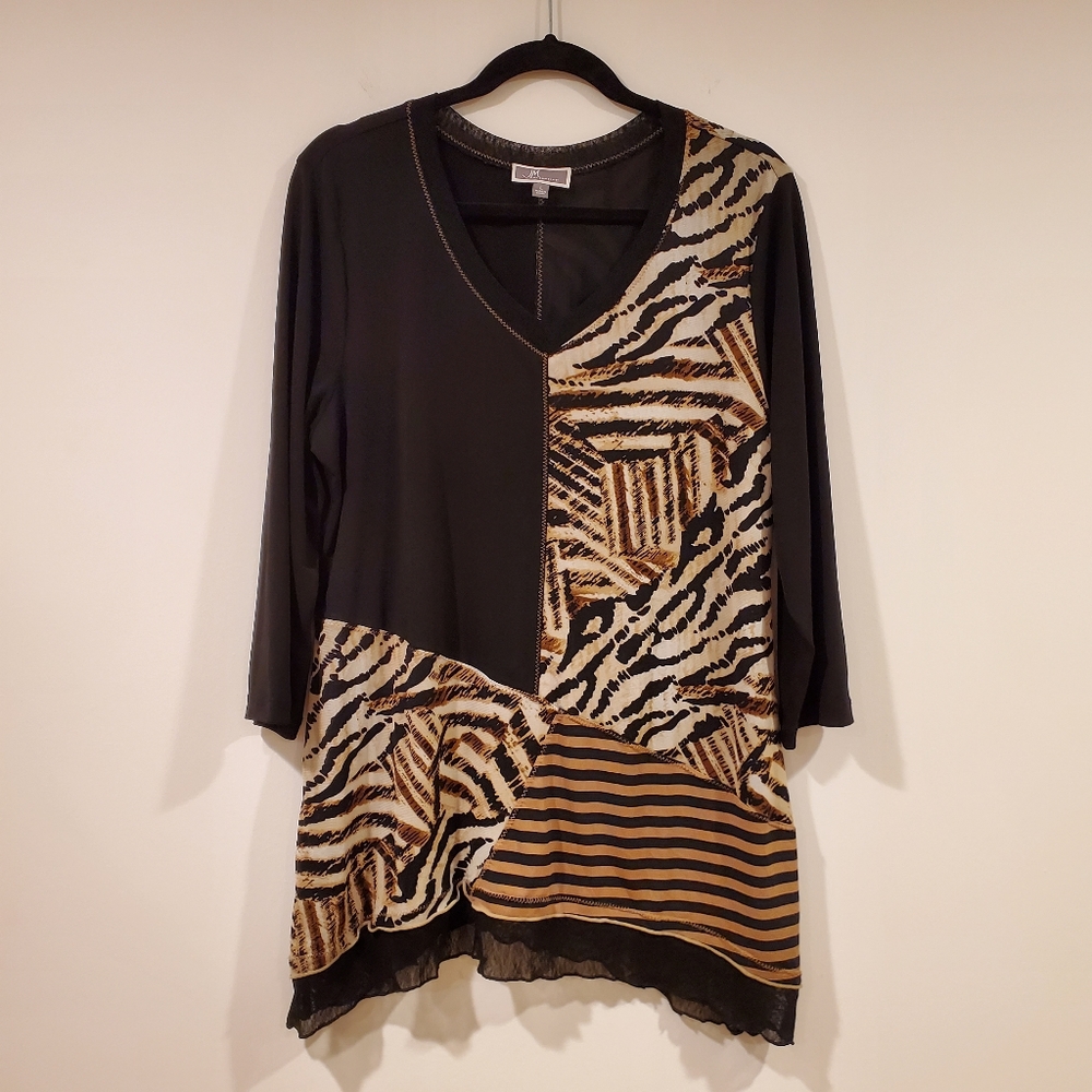 JM Collection Tunic Top Women's Size L